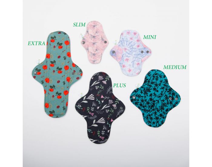 BIOLUNES Serviette Hyginique Lavable - Taille Plus (1)