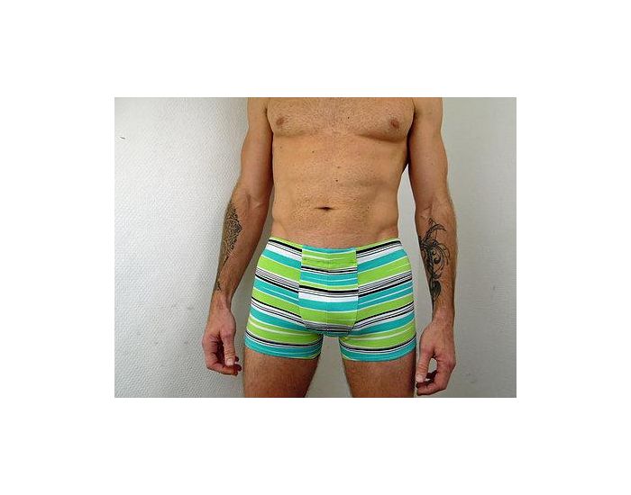 BIOLUNES Boxer en Coton Bio Ray Vert Waves (2)