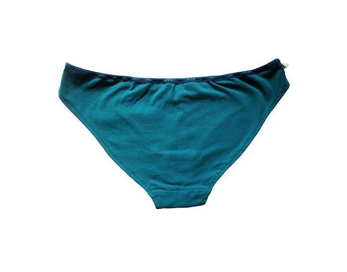 BIOLUNES Culotte en Coton Bio Bleu Canard (2)