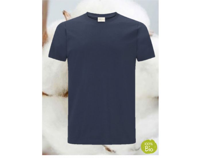 JOYAH T-shirt Homme en Coton Bio - Bleu Marine (1)