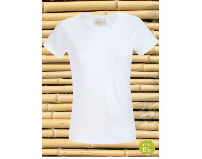 JOYAH T-shirt Femme en Bambou - Blanc (1)