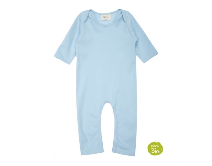 JOYAH Pyjama Bébé 100% Coton Bio - Bleu Layette (1)