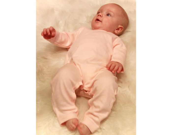 JOYAH Pyjama Bb 100% Coton Bio - Bleu Layette (2)