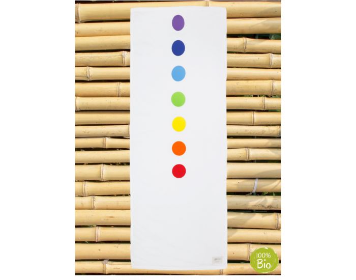 JOYAH Drap Bien-�tre en Bambou avec la couleur des 7 Chakras pour le Yoga, la M�ditation ou la plage (1)
