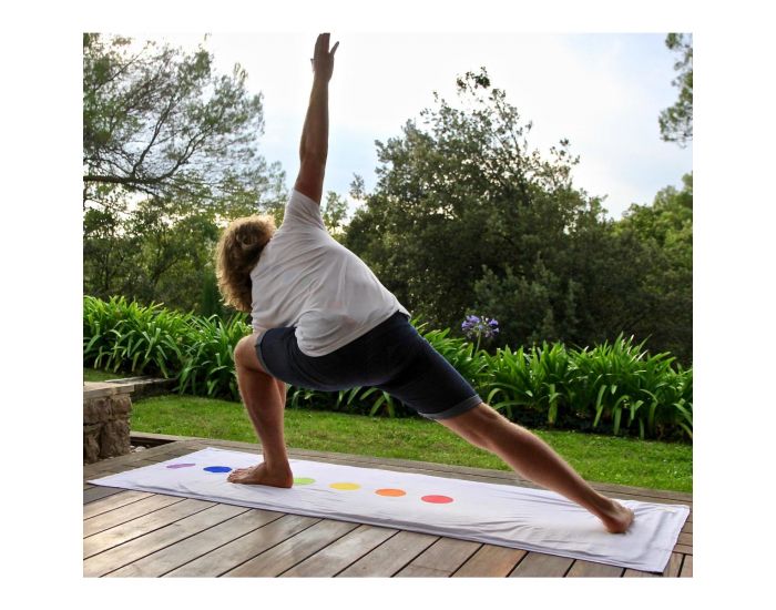 JOYAH Drap Bien-�tre en Bambou avec la couleur des 7 Chakras pour le Yoga, la M�ditation ou la plage (2)