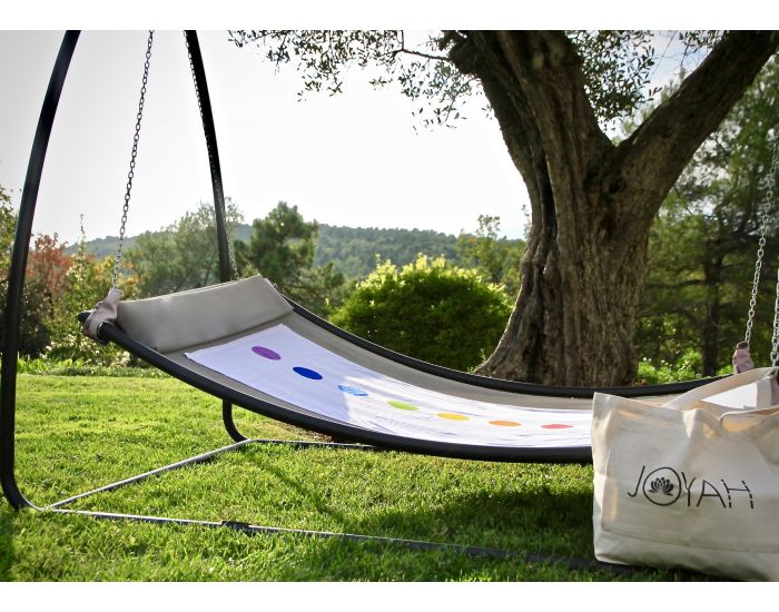 JOYAH Drap Bien-�tre en Bambou avec la couleur des 7 Chakras pour le Yoga, la M�ditation ou la plage (4)