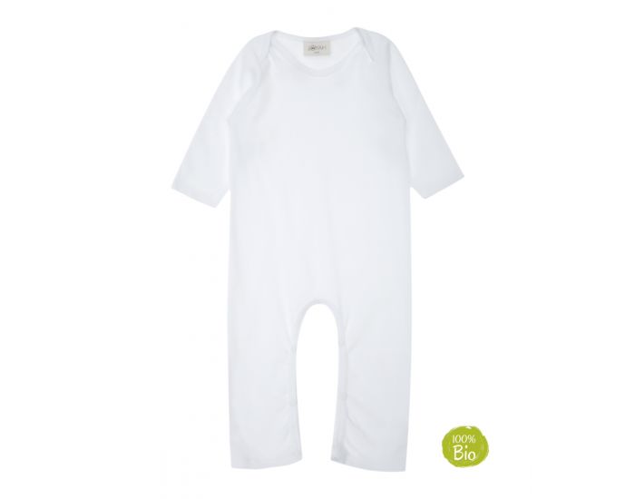 JOYAH Pyjama Bb 100% Coton Bio - Blanc (1)