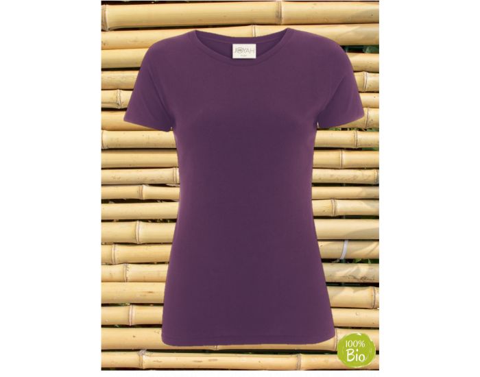 JOYAH T-shirt Femme en Bambou - Prune (1)