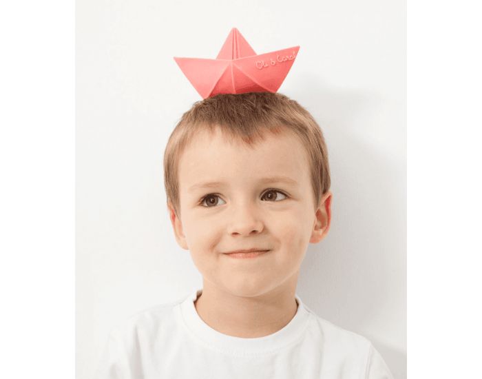 OLI & CAROL Bateau Origami - En latex d'hevea 100% naturel - Ds la Naissance (6)