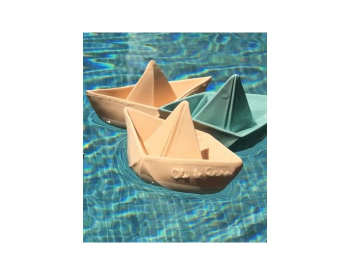 OLI & CAROL Jouet de Dentition - Bateau Origami Nude - Ds la Naissance (3)