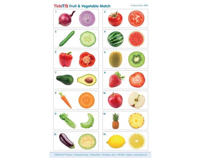 TICKIT Memory Fruits et Légumes - Dès 12 mois (2)
