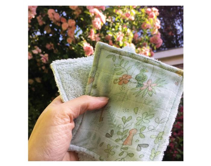 LITTLE CREVETTE Lot de 12 Lingettes Lavables Bb (3)