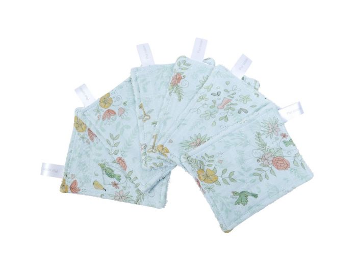 LITTLE CREVETTE Lot de 12 Lingettes Lavables Bb (6)