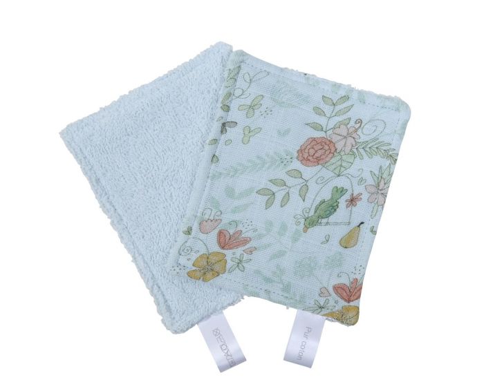 LITTLE CREVETTE Lot de 12 Lingettes Lavables Bb (9)