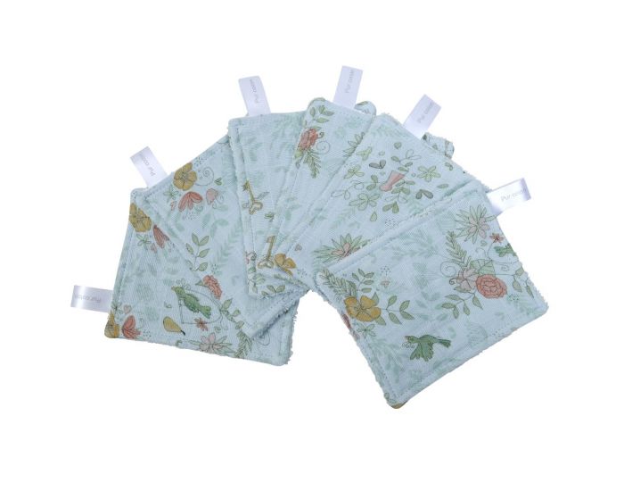 LITTLE CREVETTE Lot de 12 Lingettes Lavables Bb (10)