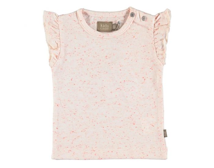 KIDSCASE Top Bb Fille Bio avec Manches  Volants (1)