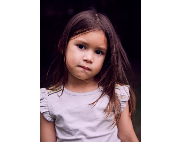 KIDSCASE Top Fille Bio avec Manches  Volants (9)