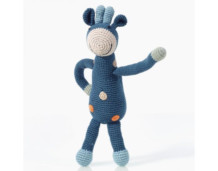 PEBBLE Grand Hochet Bio - Girafe Bleue - D�s la naissance (8)