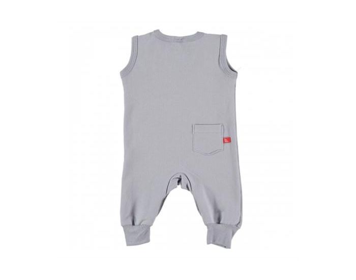 LIMOBASICS Salopette Bb Bio Gris Anthracite (5)
