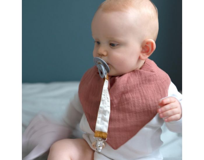 FABELAB Lot de 2 Bavoirs de Dentition Bio (1)