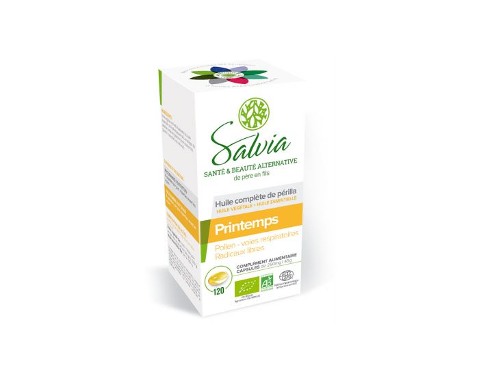SALVIA NUTRITION Prilla, Huile Complte Bio en Capsules (3)
