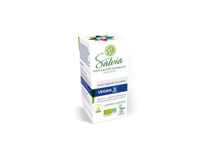 SALVIA NUTRITION Vegan 3 P�rilla - Huile V�g�tale Bio en Flacon (2)