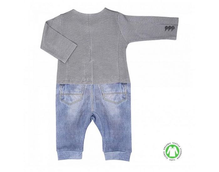SEVIRA KIDS Combinaison bb garon en coton biologique de 1 mois  12 mois - Impression 3D 12-18M - 80CM (12)