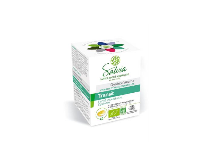 SALVIA NUTRITION Dysbios'Aroma Huiles Essentielles Bio 40 Capsules (2)