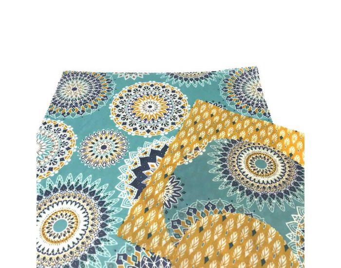 SLOW AND CO Kit dcouverte emballage rutilisable - 2 carrs + 2 ronds (1)