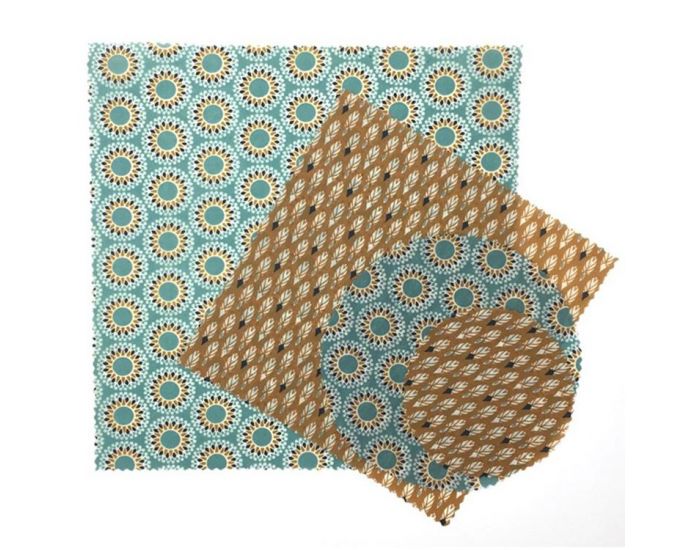 SLOW AND CO Kit dcouverte emballage rutilisable - 2 carrs + 2 ronds (2)