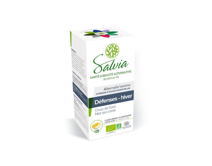 SALVIA NUTRITION Alternativ'Aroma Huiles Essentielles Bio - Dfenses Hiver - 120 Capsules (2)