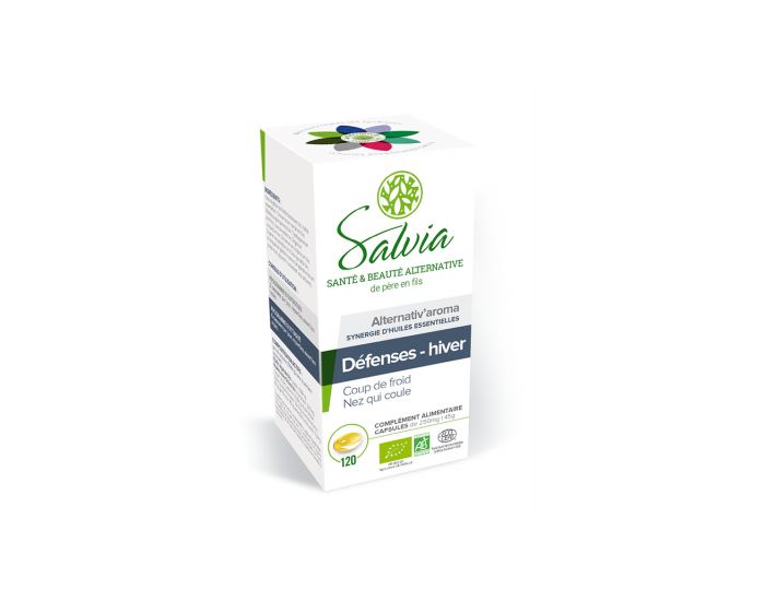SALVIA NUTRITION Alternativ'Aroma Huiles Essentielles Bio - D�fenses Hiver - 120 Capsules (3)