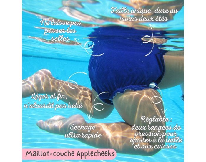 APPLECHEEKS Maillot de bain Lavable - Taille Unique (6)