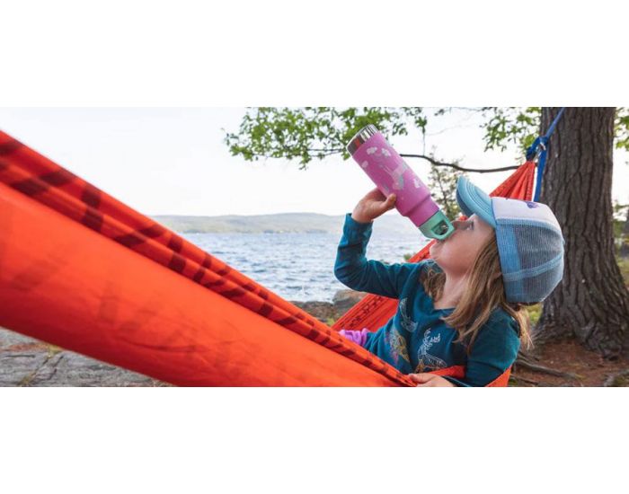 KLEAN KANTEEN Gourde Inox Isotherme - Bouchon Sport - 355ml (1)