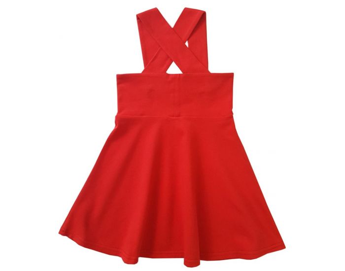 PETIT PRODUIT Robe Bb - Rouge Coquelicot - Coton Bio (1)