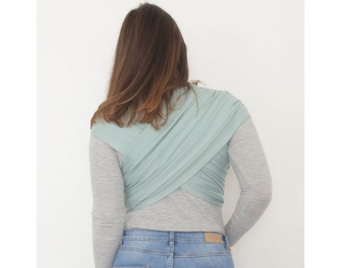 JUNE 22 Sling Porte-Bb Bio Deux Bandeaux - Vert Menthe (2)