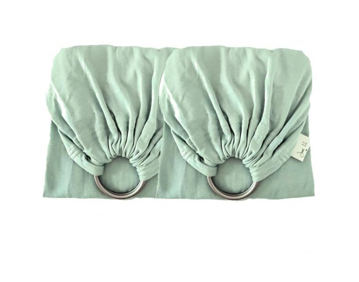 JUNE 22 Sling Porte-Bb Bio Deux Bandeaux - Vert Menthe (3)