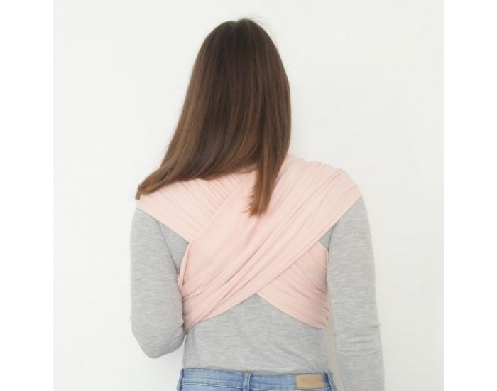 JUNE 22 Sling Porte-B�b� Bio Deux Bandeaux - Rose Tendre (2)