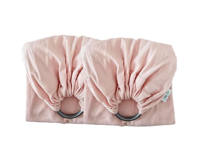 JUNE 22 Sling Porte-B�b� Bio Deux Bandeaux - Rose Tendre (3)
