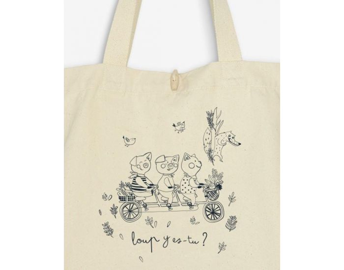 NOS POUSSINS CHRIS Sac  Langer 100% Coton Bio - 3 Petits Cochons (2)