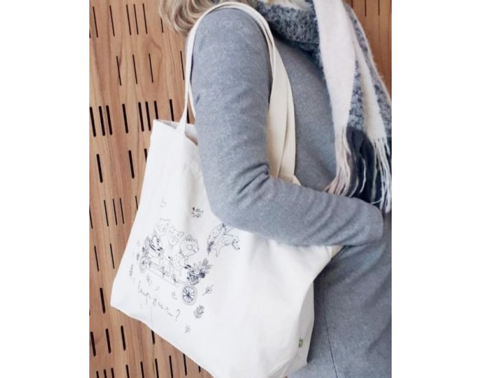 NOS POUSSINS CHRIS Sac  Langer 100% Coton Bio - 3 Petits Cochons (3)