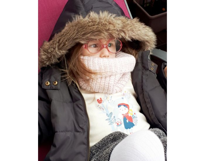 NOS POUSSINS CHRIS Tee-Shirt Manches Longues Naturel Petit Chaperon Rouge (3)