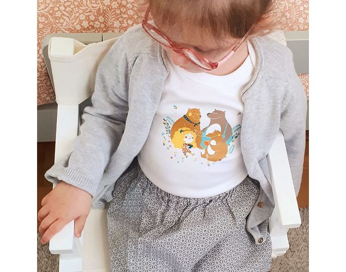 NOS POUSSINS CHRIS Body Blanc Boucle d'Or (3)