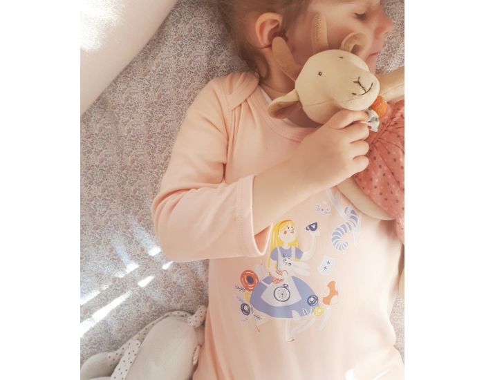 NOS POUSSINS CHRIS Pyjama Rose Poudr Alice aux Pays des Merveilles (1)