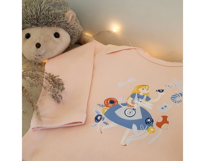 NOS POUSSINS CHRIS Pyjama Rose Poudr Alice aux Pays des Merveilles (3)
