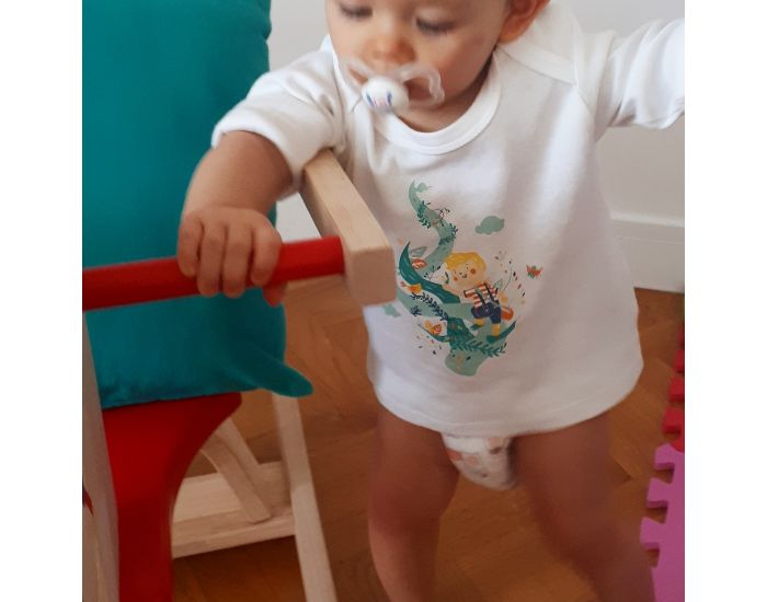 NOS POUSSINS CHRIS Tee-Shirt Manches Longues Blanc Jack et le Haricot Magique (3)