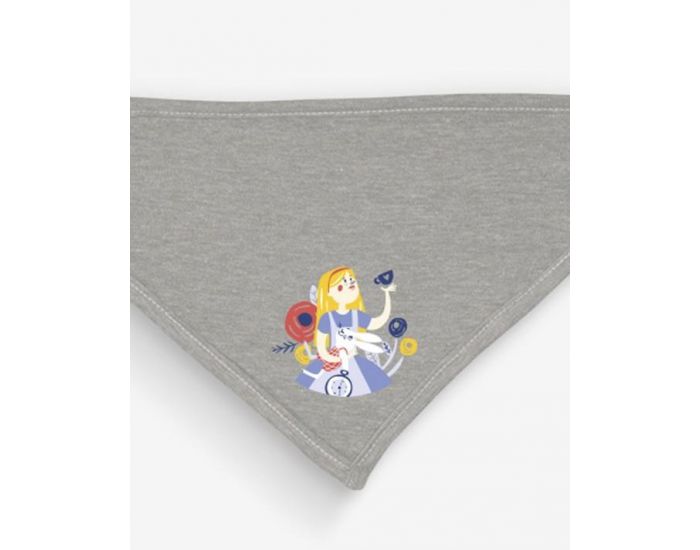 NOS POUSSINS CHRIS Bandana Gris Alice Aux Pays Des Merveilles (2)