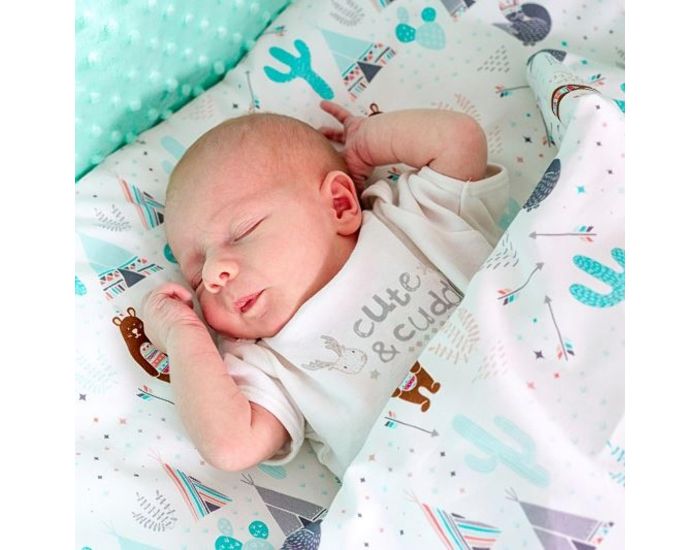 SEVIRA KIDS Drap Housse B�b� - Tipi indien Blanc (3)