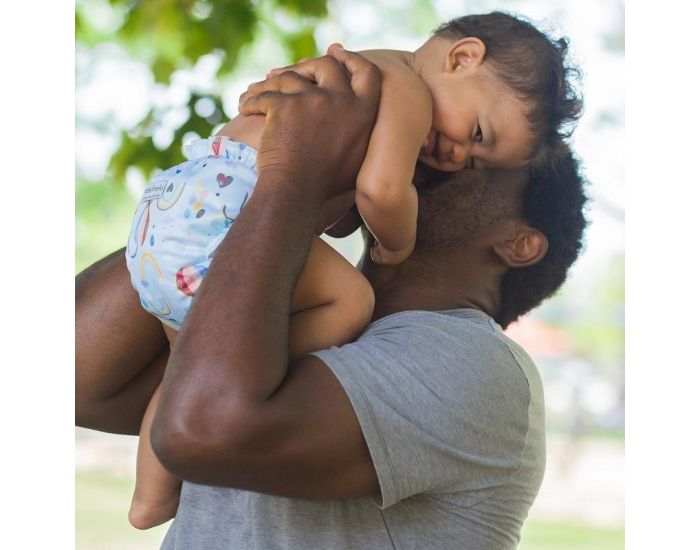 APPLECHEEKS Couche Lavable TE1  poche / TE2 -Taille Unique : 2.8/16 kg (2)