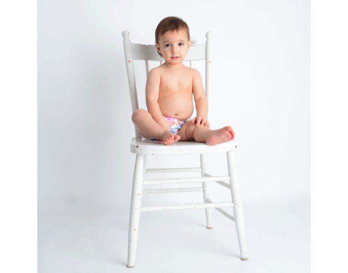 APPLECHEEKS Couche Lavable TE1  poche / TE2 -Taille Unique : 2.8/16 kg (13)